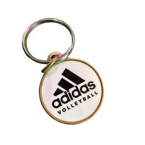 Adidas Volleyball Brass Metal Keychain Made in the USA
